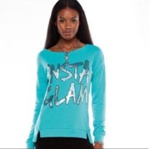Juicy couture "insta glam" sweat shirt